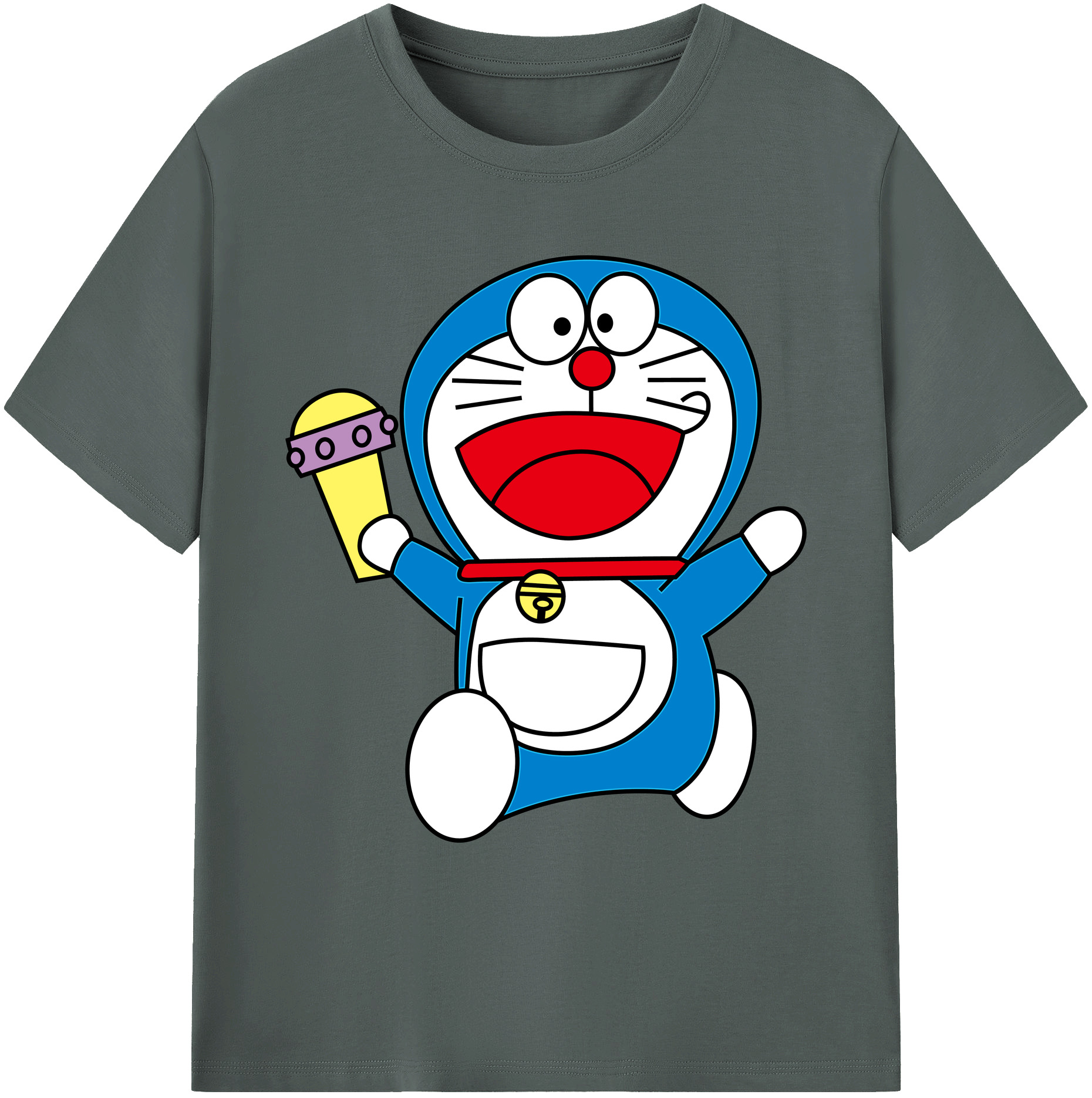 （画像用） ドラえもん Doraemon 綿100％ メンズ半袖Tシャツ｜肌触りやわらか＆通気性
